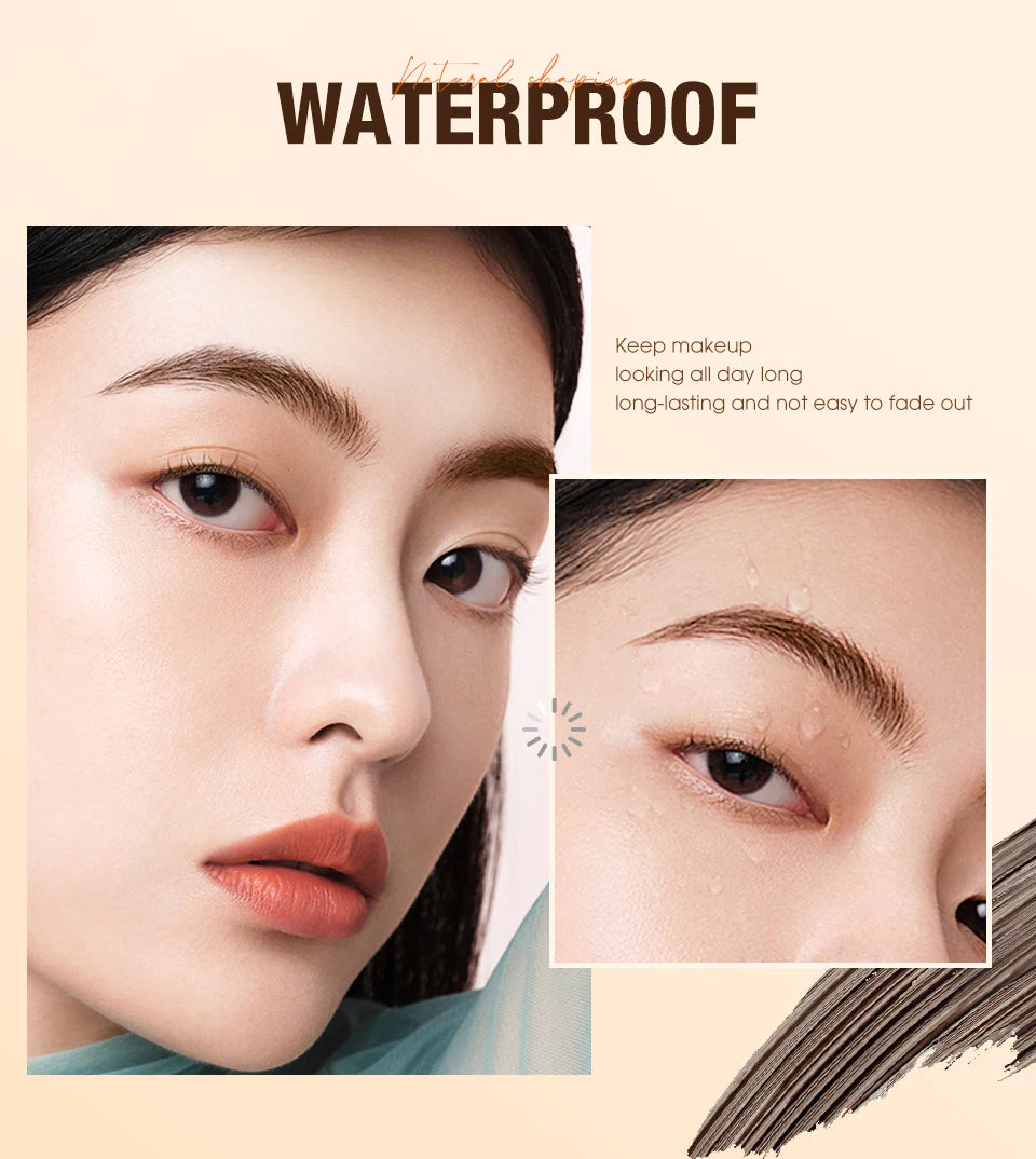 O.TWO.O Eyebrow Pomade Brow Natural Waterproof Creamy Texture Highly Tint Eyebrow Gel Double Use For Eyeliner Beauty Makeup