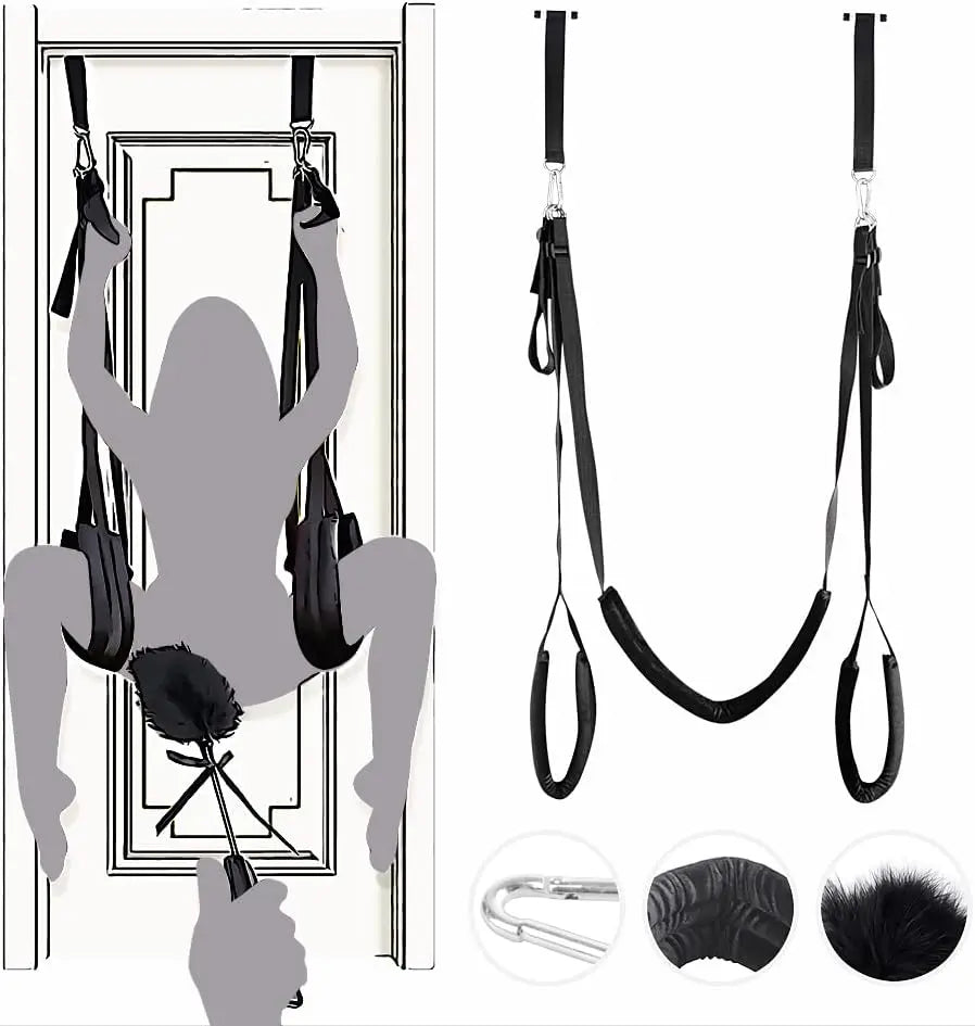 Indoor Sex Swing Bondage Restraint BDSM Hanging Sex toys for Women Adjustable Strap Open Legs Spreader Couple Sex Flirting