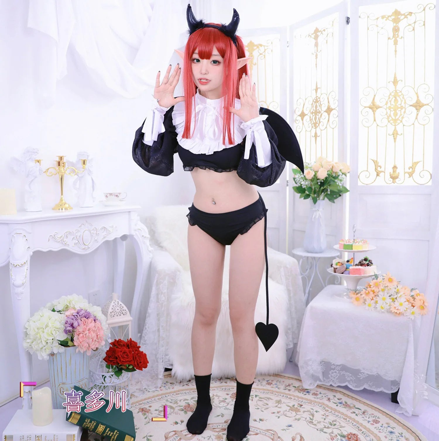 Anime Rizu Kyun Marin Kitagawa Cosplay Costume My Dress Up Darling Cosplay Full Set Cosplay Bikini Kuroe Shizuku Wig Set