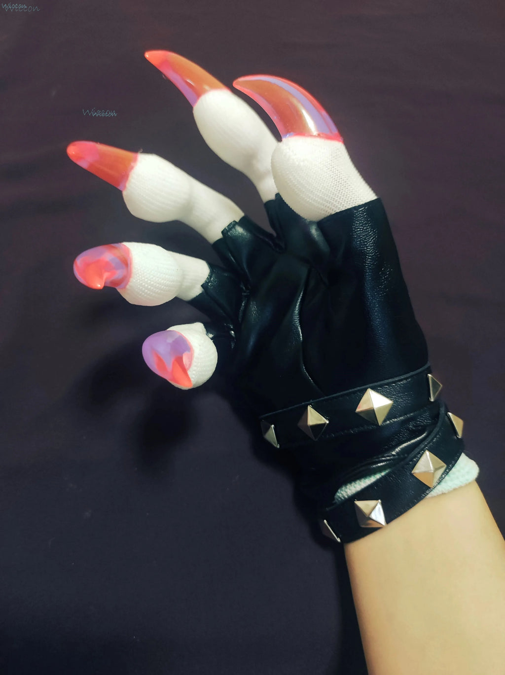 Furry Gloves Kig Fursuit Paws Kigurumi Cosplay Plush Gloves& Handwear Summer Gloves Claw Black White Multicolor Claw Furry Suit