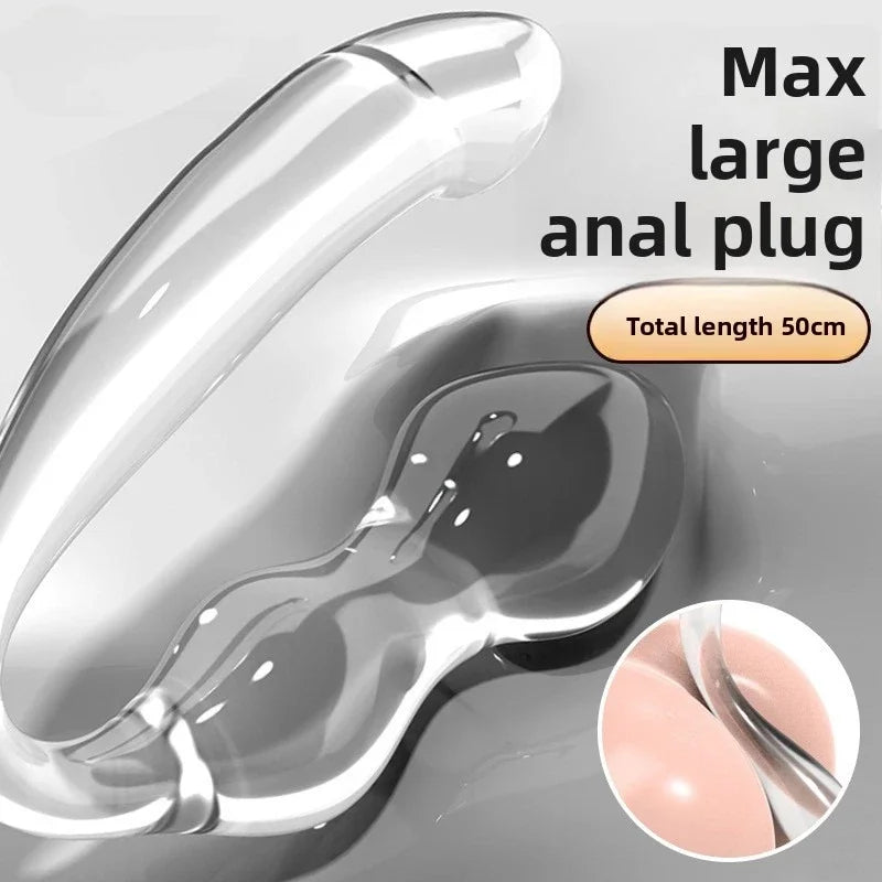 2 Big Sexy Plugs Funny Adult Giant Analplug Adult Large Butt Plug Toys Sex Toys Anal Sex Toys Long Anal Dildo for Women Men Huge