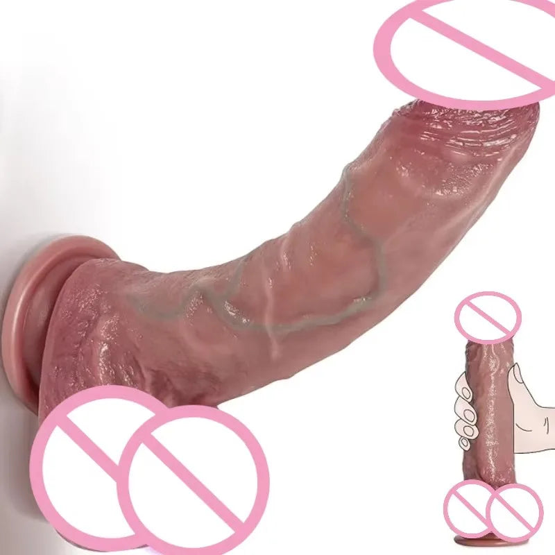 New Realistic Silicone Dildo Huge Sucker Soft Dildos for Women Masturbator Female Vagina Massage Anal Plug Sex Product 18+