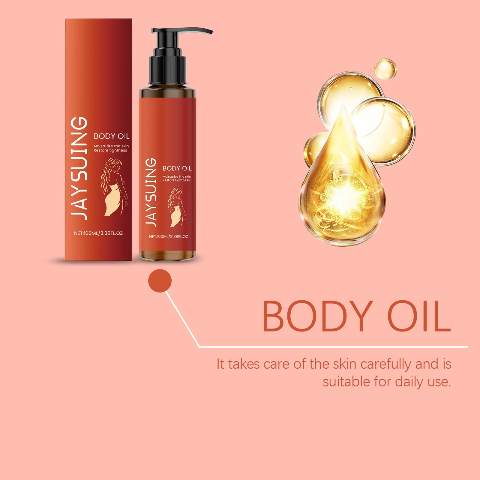 Body Firming Massage Oil Deeply Moisturizing Dry Skin Tightening Chest Thighs Smoothing Body Massage Oil Daily Skin Care
