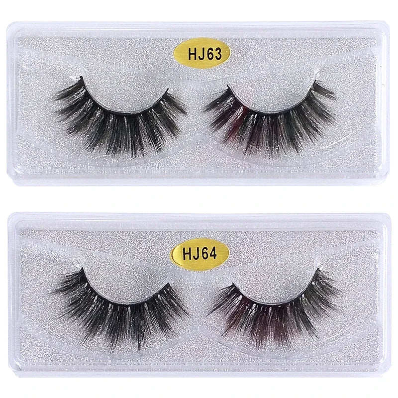20 Pairs 3d False Lashes Bulk Natural Thick Fluffy False Eyelashes Makeup Fake Eyelashes Pack