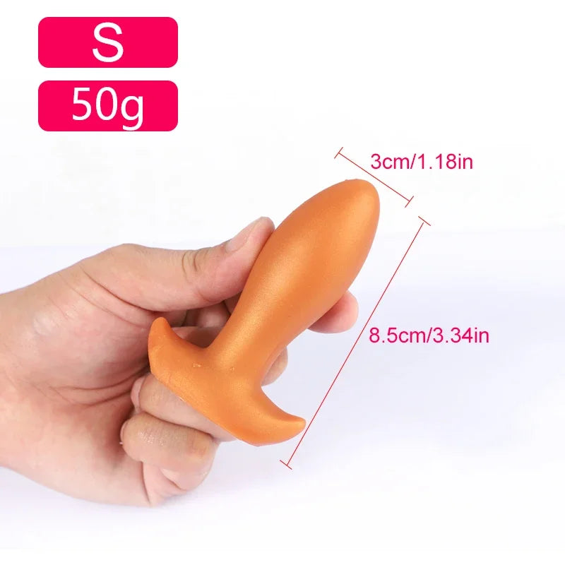 Dog Eggs Model Dildo Golden Black Pattern Super Huge Orgasm Smooth Unisex Vagina Anus Expansion Big Plug Massage Prostate Toys
