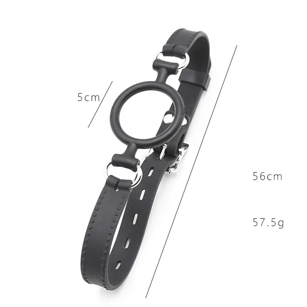 Silicone Oral Sex Ring Open Mouth Gag Flirting Bondage Balls Adult Game Erotic Toys BDSM Restraints Sex Toys For Couples O Ring