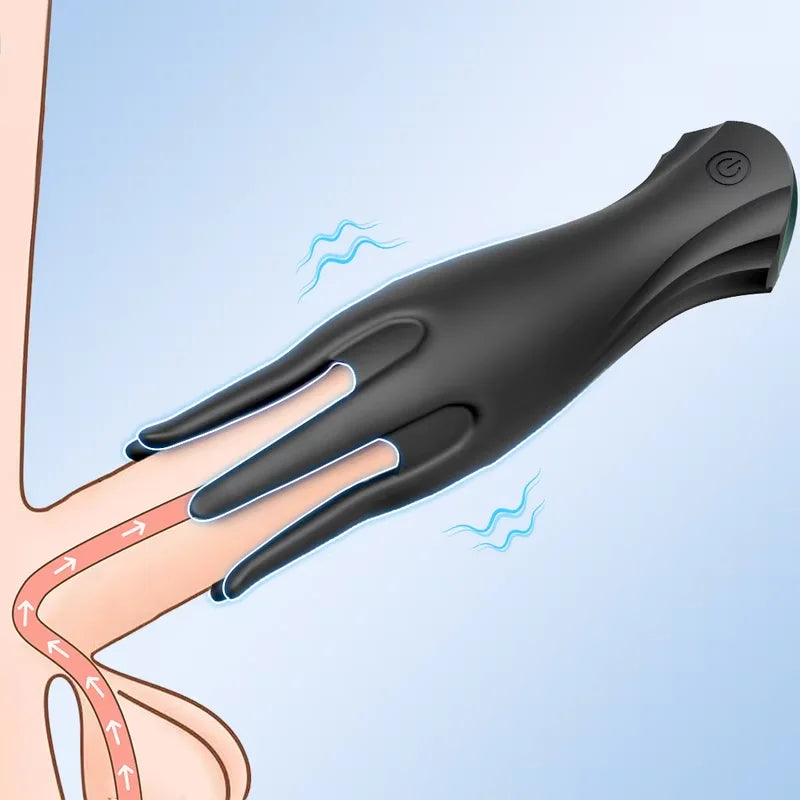 Vibrating Male Masturbator Glans Vibrator Electric Penis Massager Delay Trainer Exerciser Vibrations Stimulator Adult Sex Toy 18