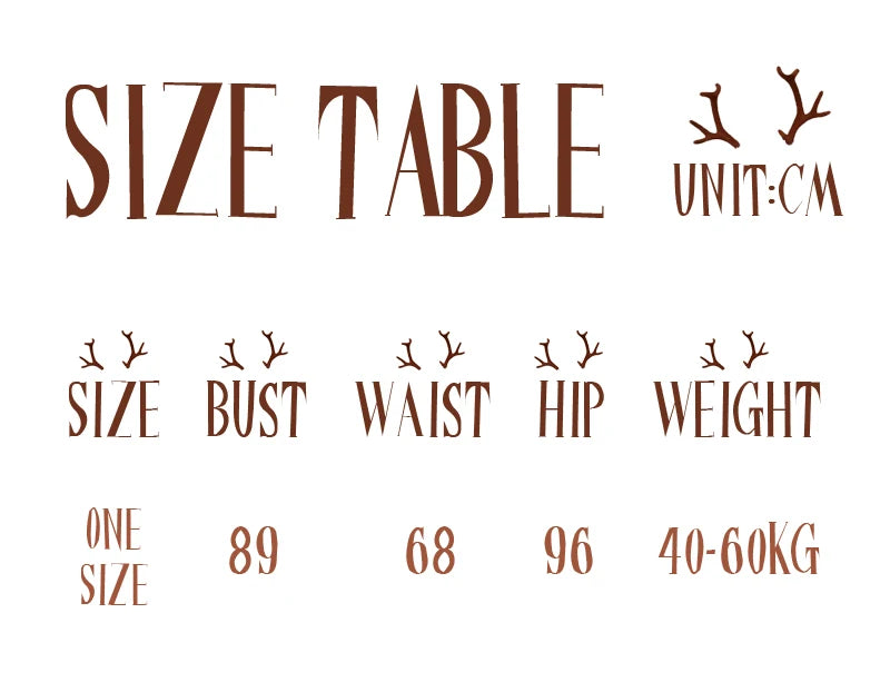 Christmas Cosplay Costume Sexy Reindeer Rudolph Xmas Party Performance Photoshooting Tempting Uniform Hot Seductive Pure Desire