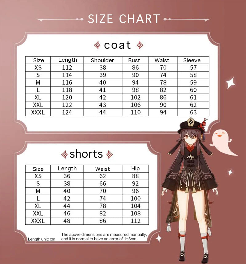 CN Costume Uniform Wig Cosplay Anime Game Genshin Impact Hutao Cosplay Hu Tao Chinese Style Halloween Costumes For Women