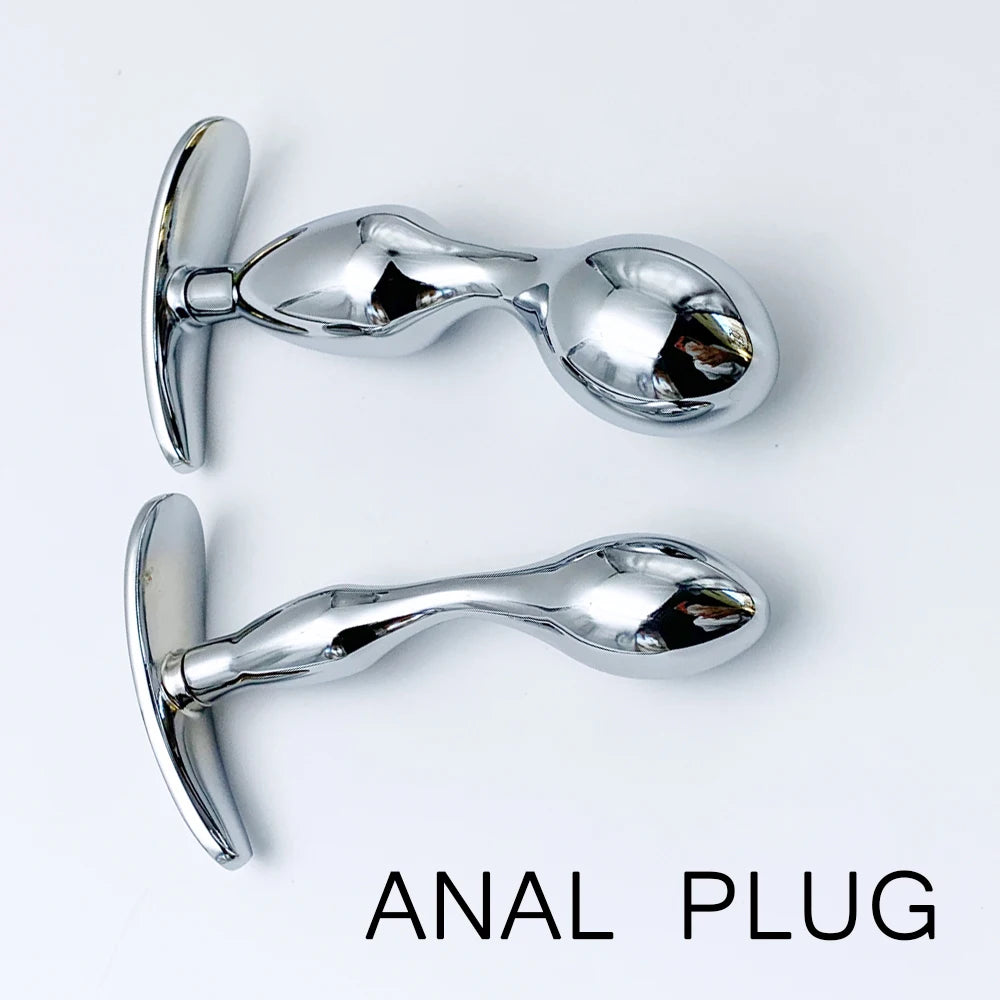 Metal Anchor Base Anal Plug Anchor Base Outdoor Butt Plug Dildos Vaginal Plug Anal Expansion Couple Masturbating Adult Sex Toys