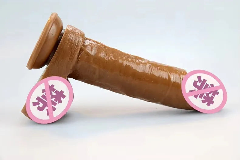 Big Vibrator Sex Toys Men Huge Realistic Dildos Soft Flesh Sex Toy Silicone Realistic Dildo for Women and Men