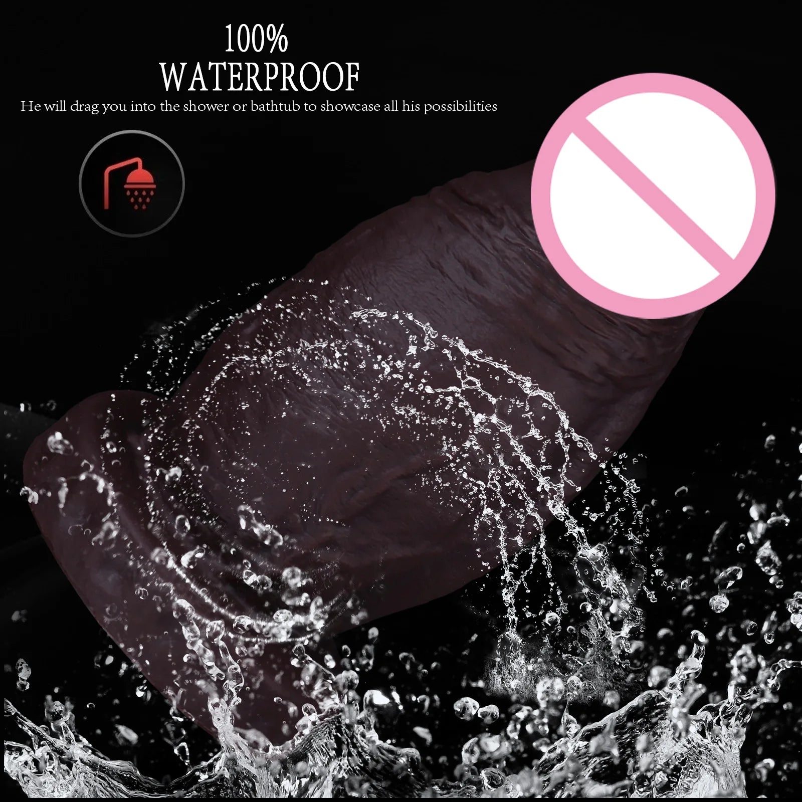 New 4.1'' Diameter Huge Thick Anal Dildo, 8.6 Inch Huge Silicone Girth Dildo Butt Plugs with Strong Suction Cup & No Balls성인용