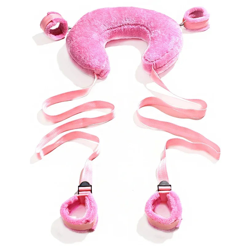 Sex Toys Cotton Bdsm Bondage Set Handcuffs Sexy Leg Pillow Thinning Belt Bending Orgasm Couple Toy