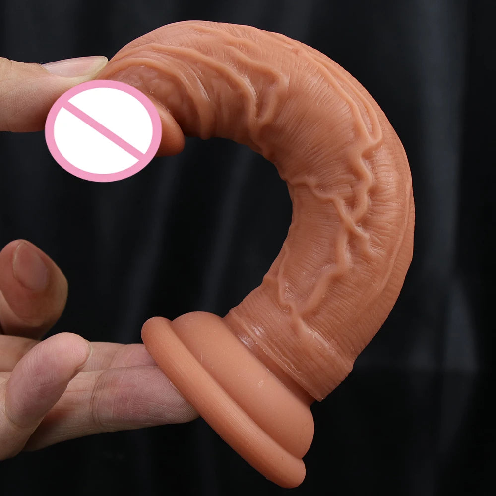 Realistic Cock EroticThick Vibrator Dildo with Super Strong Suction Cup Sex Toy for Woman Men Artificial Penis G-spot Simulation