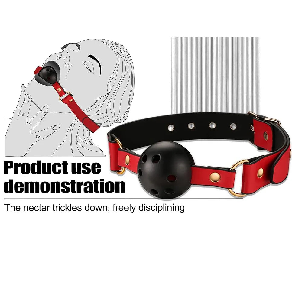 High quality BDSM Genuine Leather Bondage Set Fetish Handcuffs Collar Gag Whip Erotic Sex Toys For Women Couples Adult Games