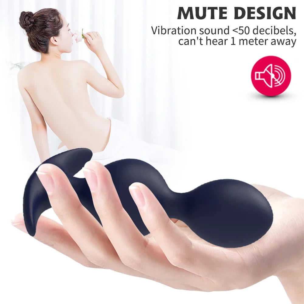 Dual Motor Vibrator Remote Control Anal Plug Butt Plug Anal Bead Female Masturbator Prostate Massager Erotic Sex Toys for Couple