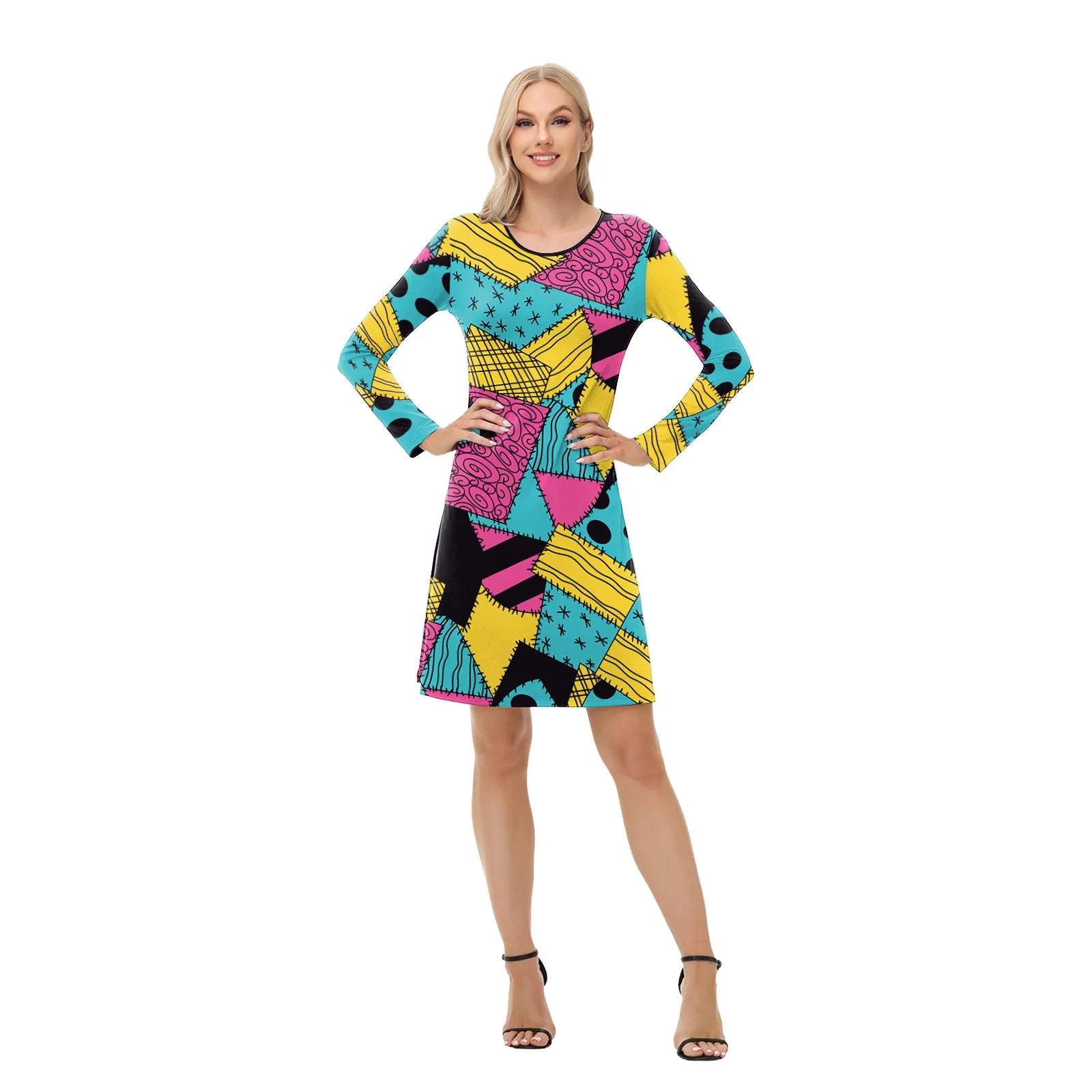 [You're My Secret] Cosplay Anime Nightmare Sally Costumes Christmas Carnival Fancy Party Matching Dress Up Set Bodysuits Female