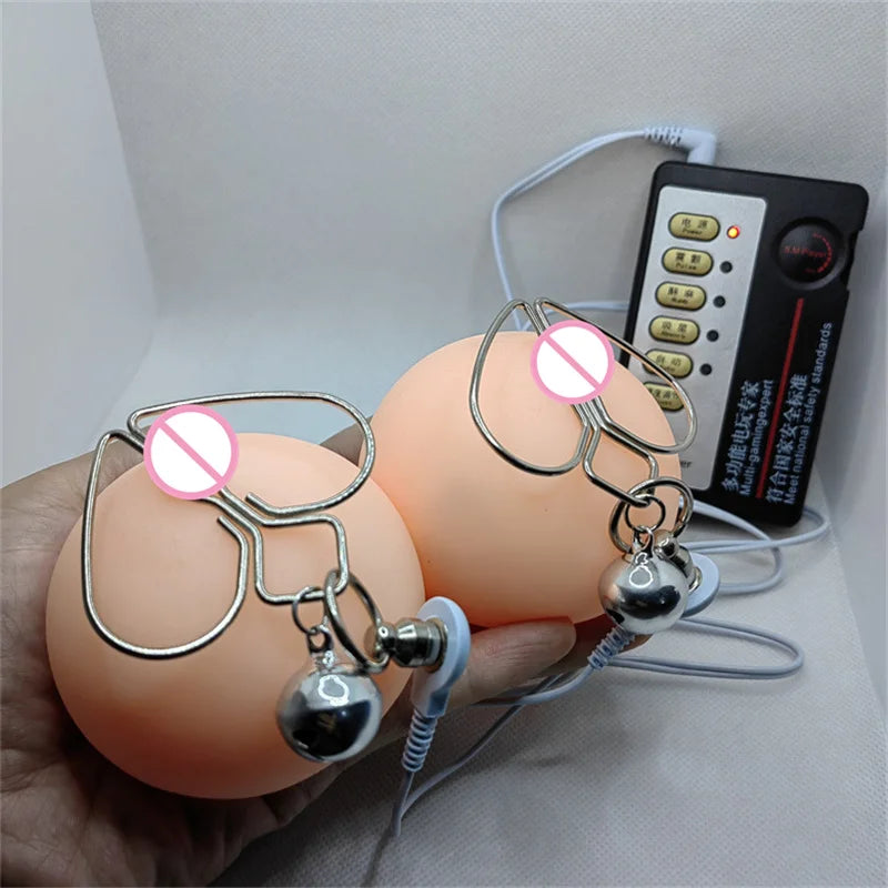 Body Massage Adult Games Sex Toys For Couples Electro Shock Clitoris Nipple Clamps Electric Stimulation Nipples Massage