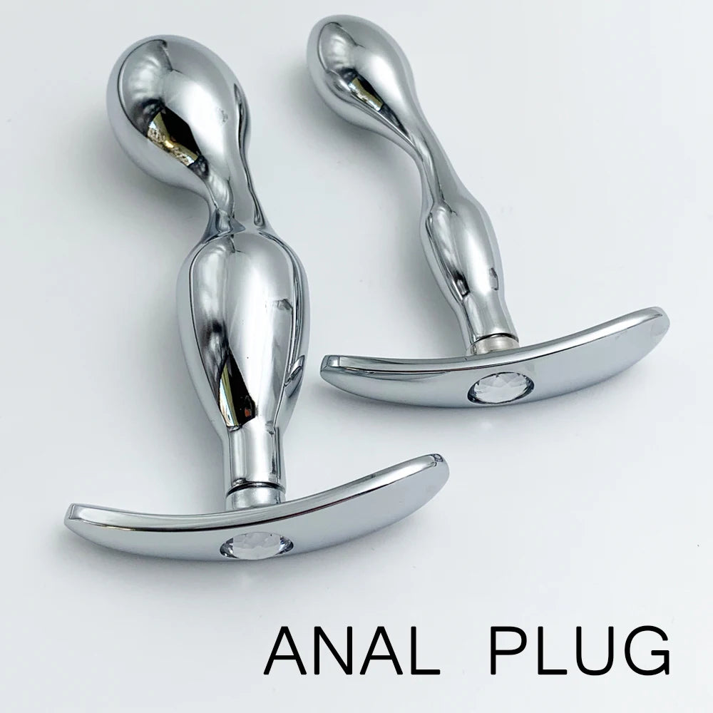 Metal Anchor Base Anal Plug Anchor Base Outdoor Butt Plug Dildos Vaginal Plug Anal Expansion Couple Masturbating Adult Sex Toys