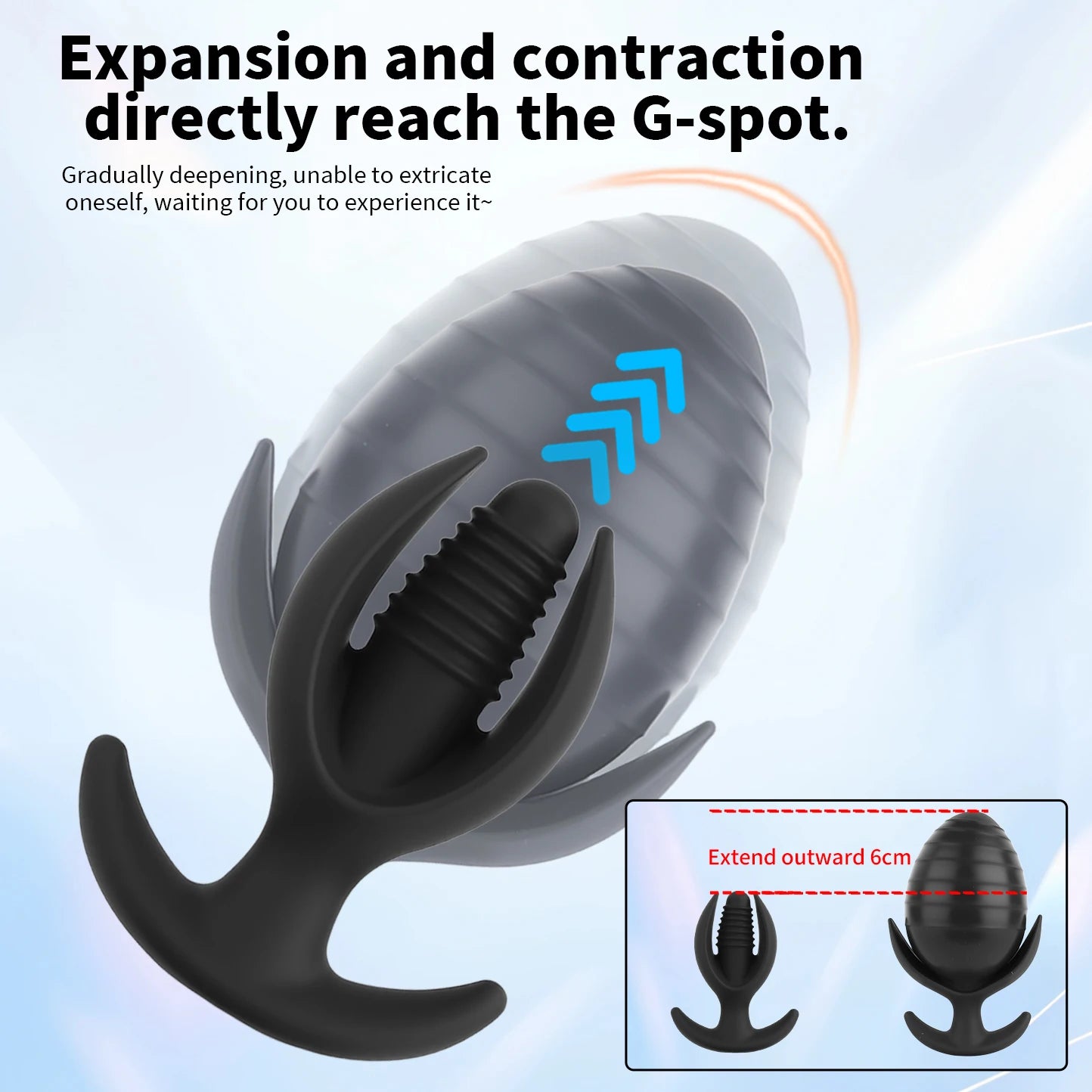 Magnetic Suction Inflatable Butt Plug Extendable Anal Dilator Butt Plug Anal Massage Masturbator Adult Sex Toys for Couples 18+