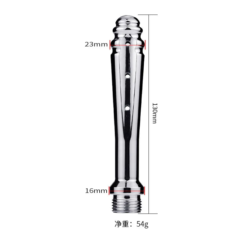 New Stainless Steel Metal Anal Cleaner Bidet Faucets Rushed Anal Douche Shower Cleaning Enemator Enema Butt Plugs Tap Adult