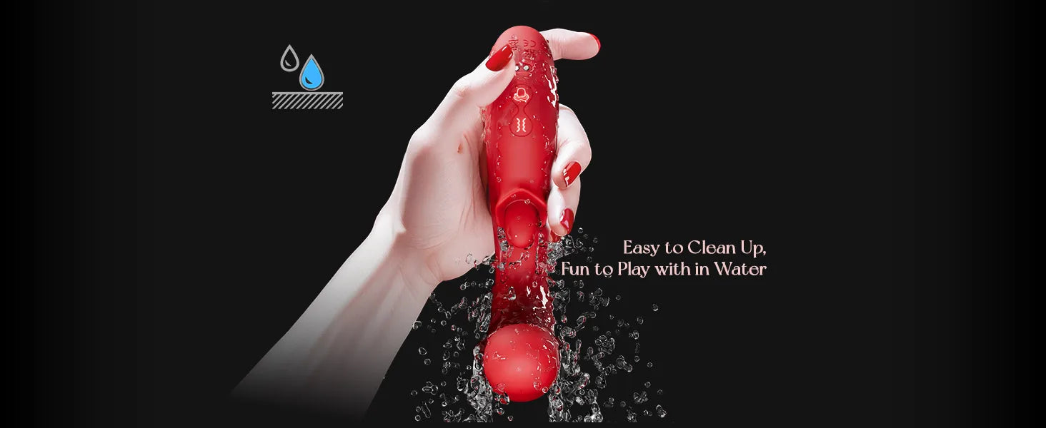 2 in 1 Clitoral Vibrators for Wome 360 Rotation Tongue Thrusting Massager Female Dildo Vagina Masturbator Adult Sex Toys 18