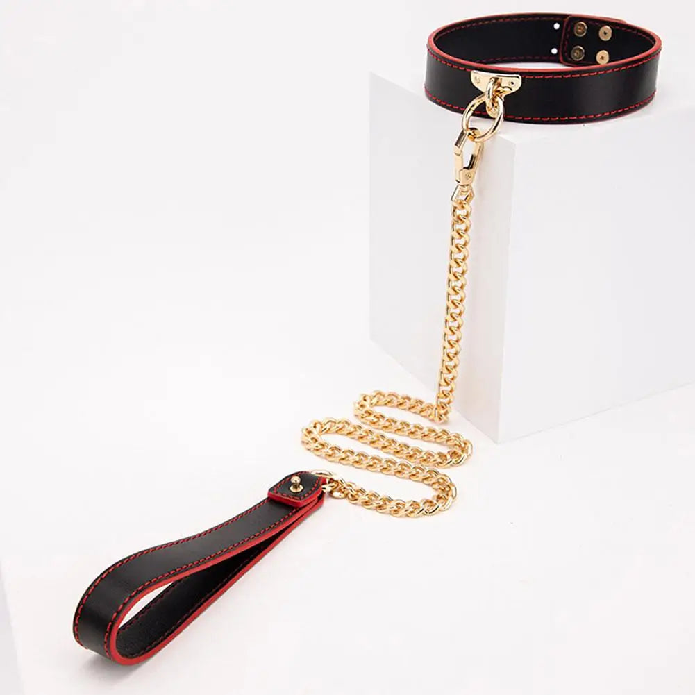 Role-playing Props PU Leather Collar Whip Flirting Mouth plug Handcuffs Sex toys for Women Men Couple Adult Games Sex Toy