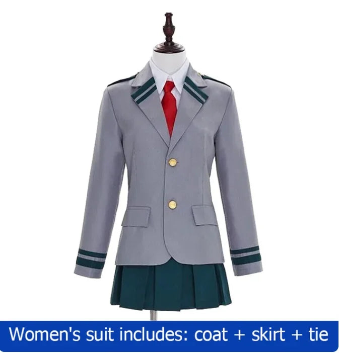 My Hero Academia Anime  Midoriya Izuku Cosplay Costume Todoroki Shoto School Uniform Set Wig Suit Unisex Halloween Role Play
