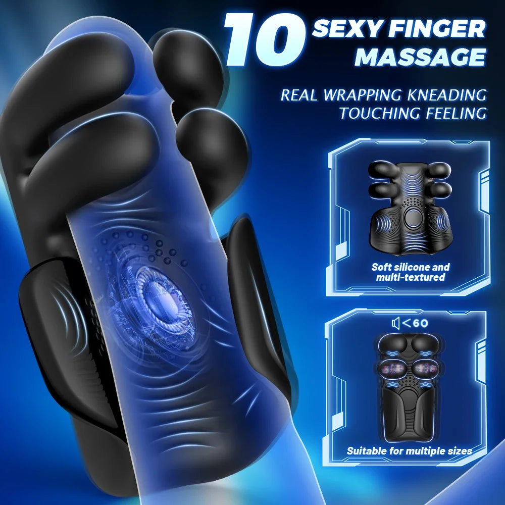 Vibrator For Men Tapping Flapping Glans Massager Sex Machine Penis Delay Trainer Automatic Male Masturbator Sex Toys for Adult