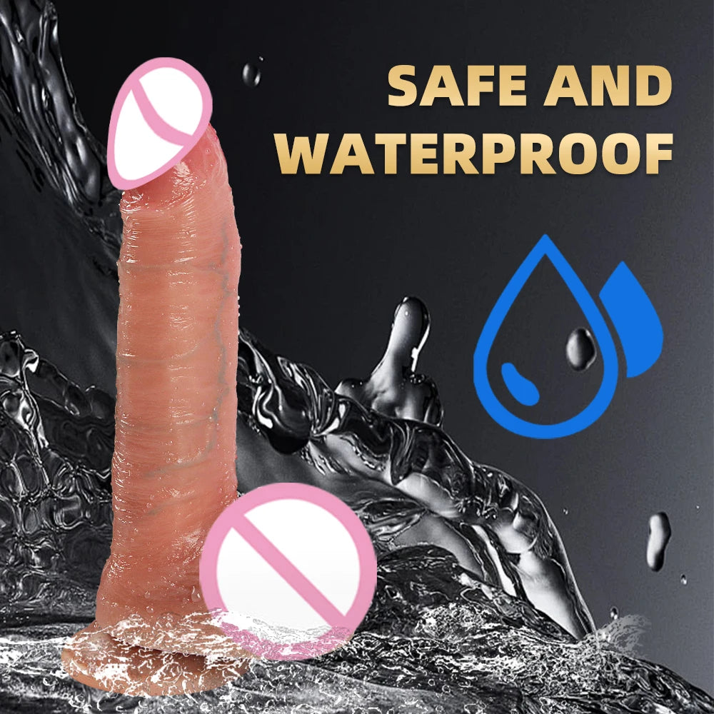 Big Penis Sex Toy Remote Control Realistic Dildo Vibrator Sexy Adult Toy Vibrating Female Sex Machine Heated Telescopic Vibrator