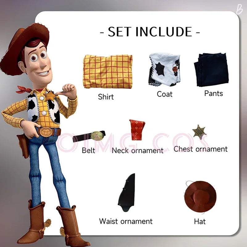 Woody Cosplay Costume Jessie Adult Carnival Uniform  Anime Men Halloween Party Costumes Masquerade Game