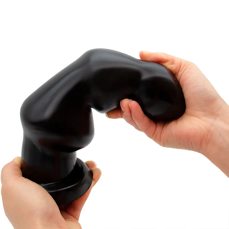 Giant Anal Dilator Pull Bead Black Dildo Male Prostate Stimulation Female Masturbation Vaginal and Anal Sex Toy Store