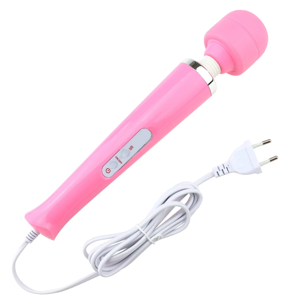Big Powerful AV Vibrator Electric Adjustable Modes G-spot Dildo Clitoral Stimulator Body Muscle Relaxation Erotic Adult Sex Toys