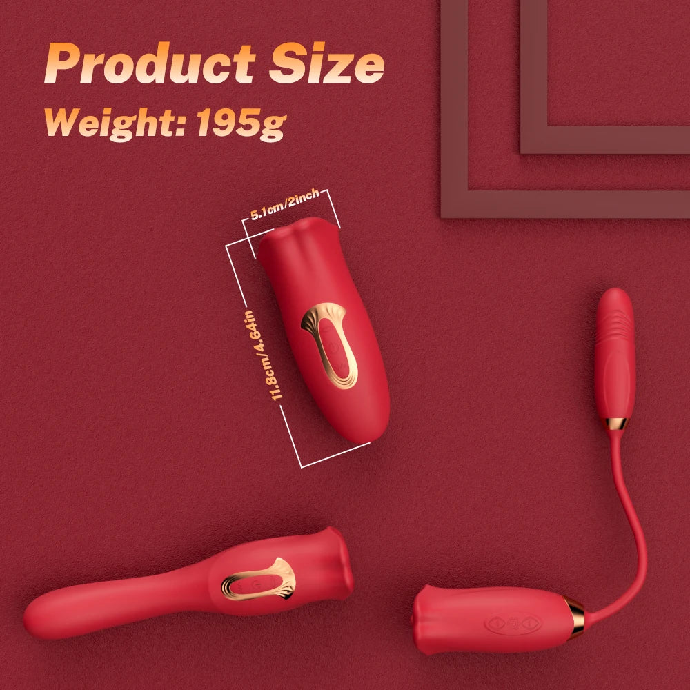 Realistic Dildo Vibrators Sex Toy For Women Tongue Licking Sucking G Spot Vibrator Nipple Clit Clitoral Vibrations Stimulator