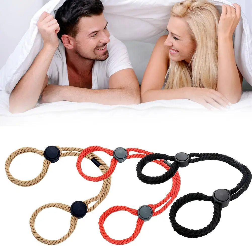 Adjustable Erotic Slave Bdsm Bondage Restraint Rope Handcuffs Wrist Flirting Fetish Adults Games Sex Toys For Women Men Sex Shop