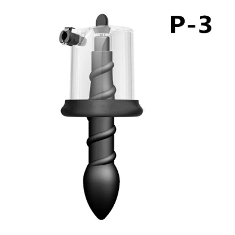 Anal Vacuum Pump Manual Air Pressure Powerful Butt Plug Male Female Masturbators Prostate Massage Sex Toys for Women Men 18+