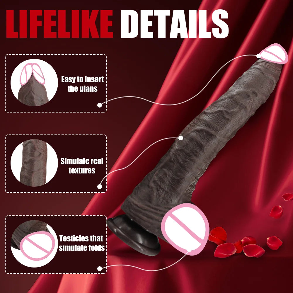 Super Long Dildo Realistic Dildos Flexible Soft Silicone Big Dick With Suction Cup Huge Penis Anal Sex Toys For Woman Men Adults