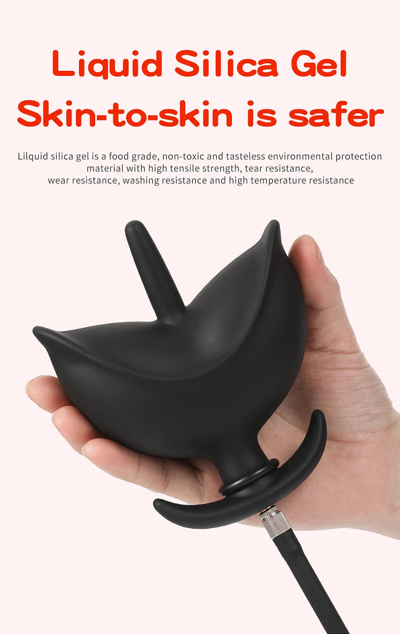 BDSM Vibrator Inflatable Anal Plug Huge Butt Plug Dildo Pump Vaginal Anus Expansion Prostate Massager Sex Toys for Woman Men Gay