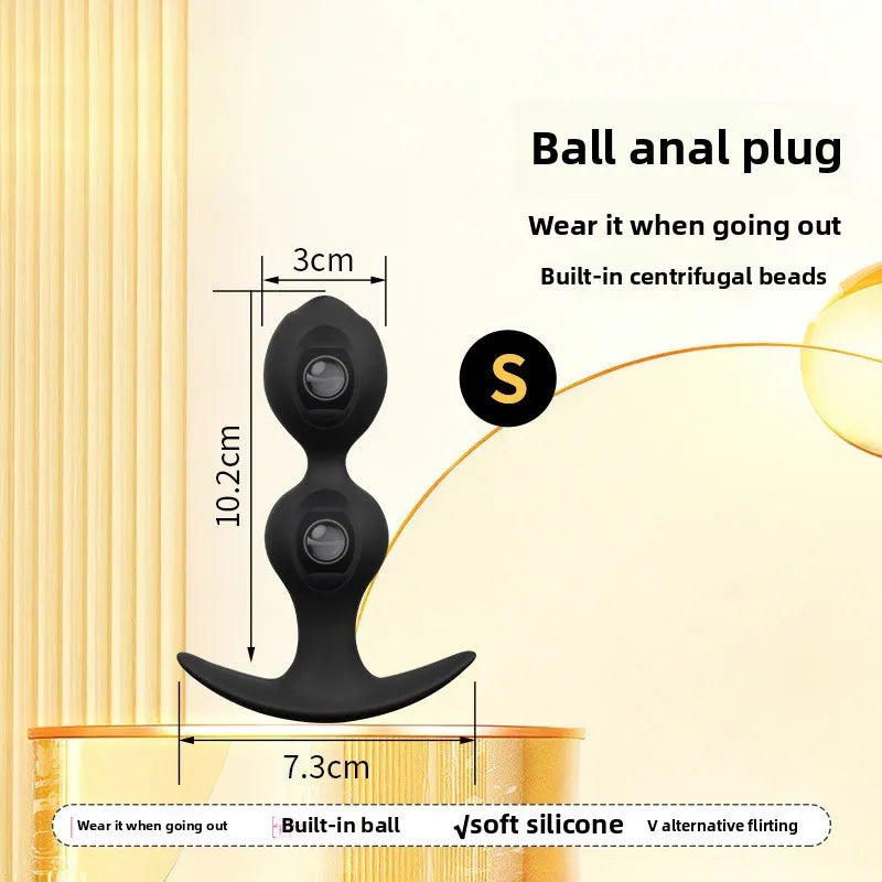 Ball-shaped Anal Plugs, Available Both Men Women When Worn Outside, Steel Ball Pullable Anal Plugs, Sex Products  Sex Toys