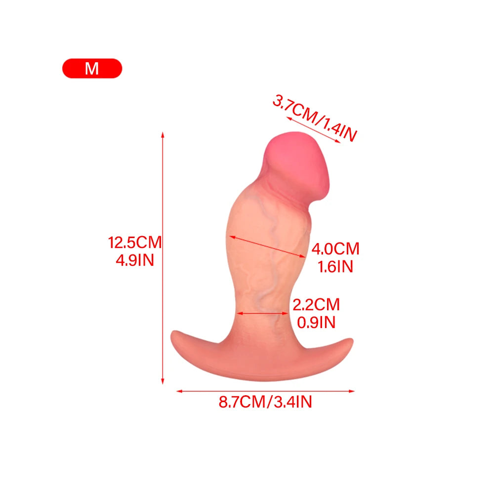 Realistic Dildo With Anchor Shape Base Buttplugs Women Cunt Plug Erotic Gadgets Pleasure Anal Plug Sex Toy For Women Gay Erotic