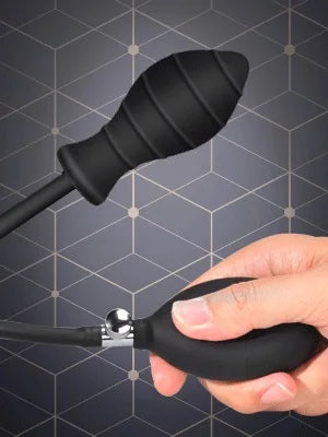 Inflatable Anal Plug with Metal Ball for Men&Women Extra Large Prostate Massager &G-Spot Stimulator Premium Comfort Anal Dilator