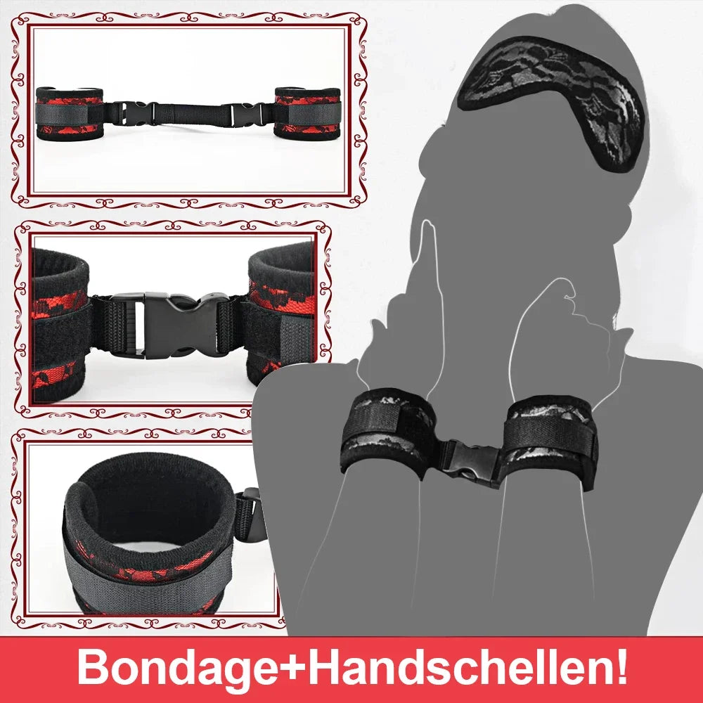 Bdsm Restraints Bondage Rope Open Leg Erotic Sex Toys Ankle Leather Handcuffs Sex Product Adult Games For Woman Female Couples