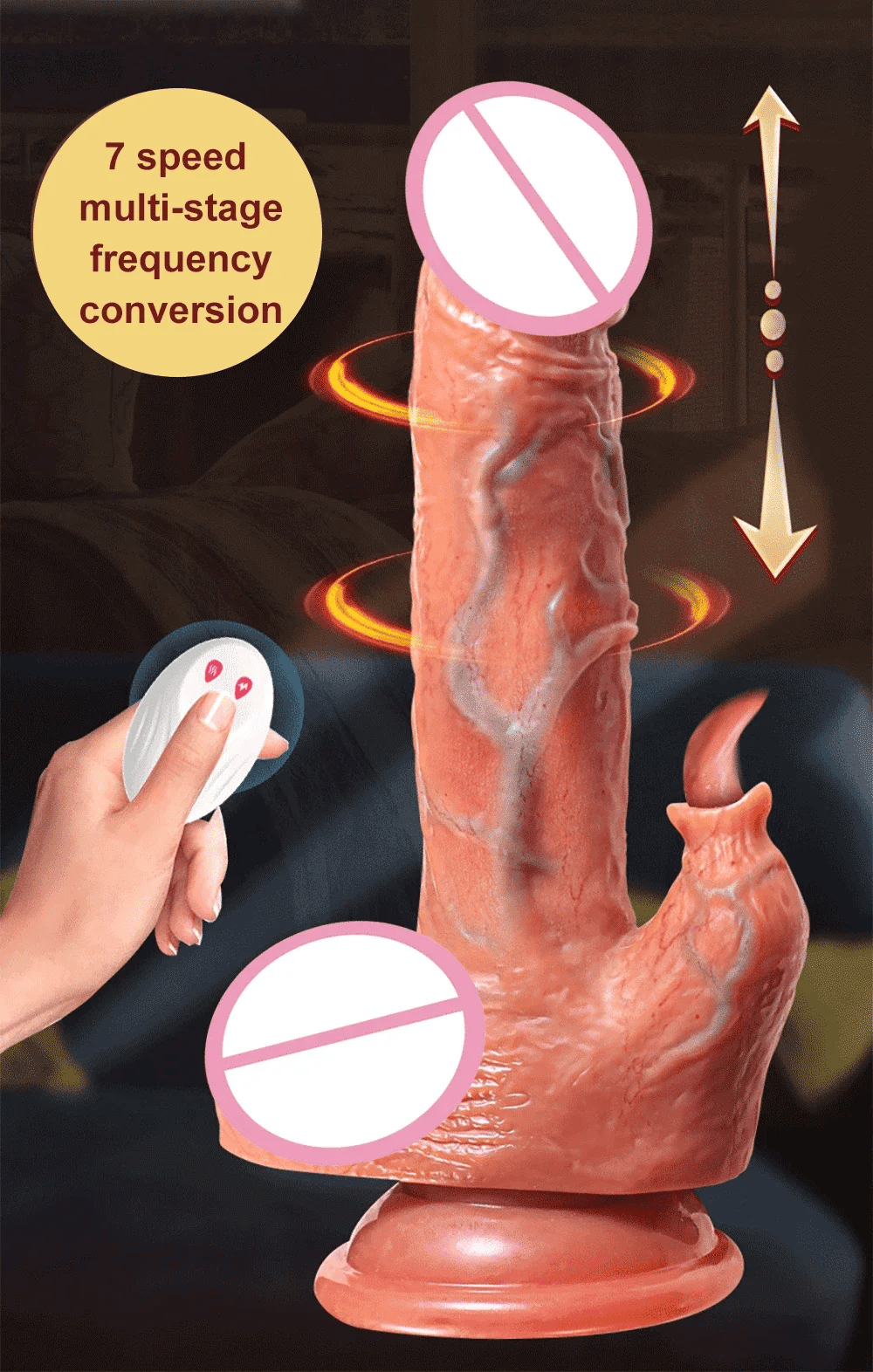 Male Penis Realistic Dildo Rotating Vibrating Man Cock Thrusting Sexy Shopping Penis Vibrator Adult Erotic Sexy Toy for Women