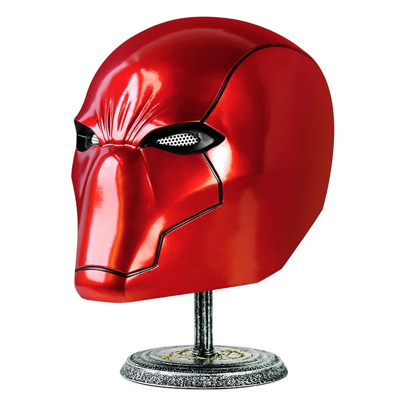 Red Hood Helmet Cosplay Superheroes Mask for Man Helmet Resin Halloween Masks Carnival Masquerade Costume for Adult Face Masks