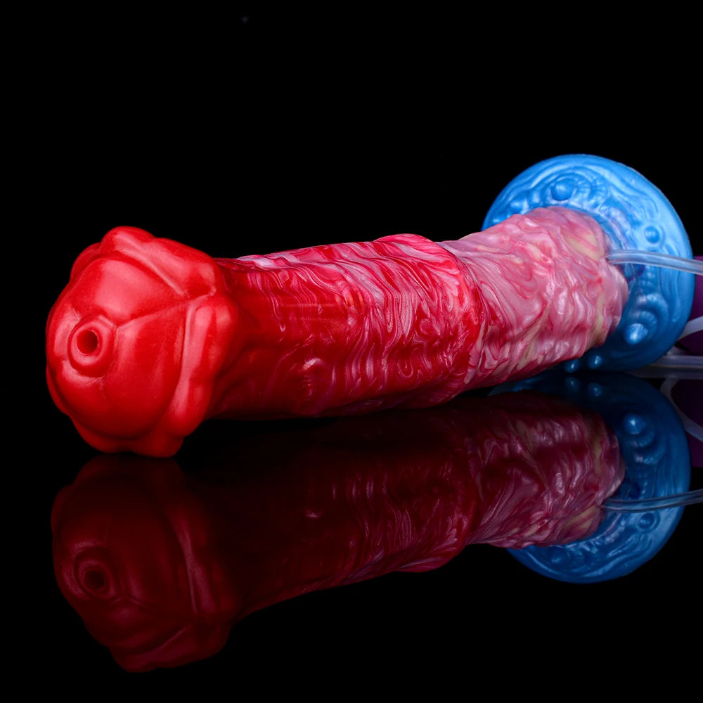 NNSX Long Horse Inflatable Squirting Anal Plug Strong Sucker for Women Masturbator Female Vagina Massage Butt Plug Sex Product