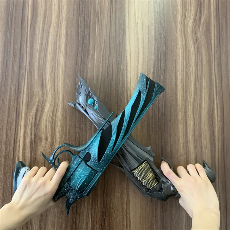 Revolver Guns Model Prop No Shotting Weapons Cosplay Laser Rifle Gun Safety PU Rubber Halloween Gift Toys