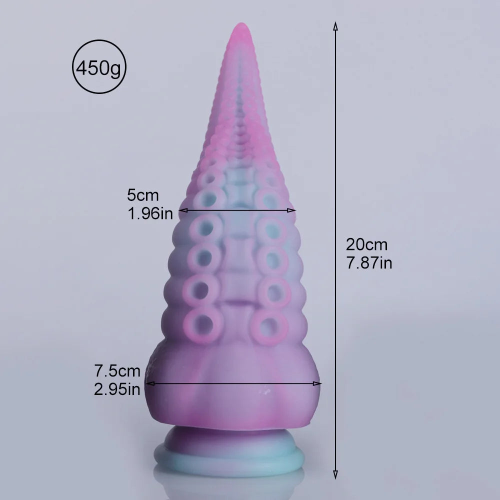 Dildo Female Homosexual Giant Anal Toy Cup Octopus Tentacle Tentacle Artificial Penis Animal Dildo Sex Toys for Adults Anal Plug