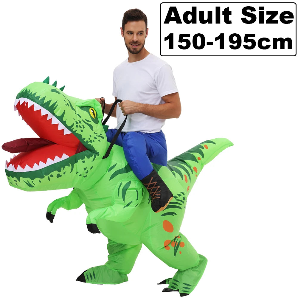 HOT Anime Dinosaur Inflatable Costume Party Mascot Costumes Suit Disfraz Cosplay Halloween Costumes For Adult Kids Dress