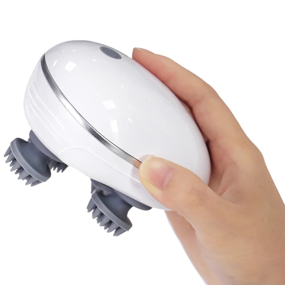 Electric Deep Tissue Scalp Head Massager Antistress Relax Body Massage Remove Muscle Tension Tiredness Vibrating Massageador