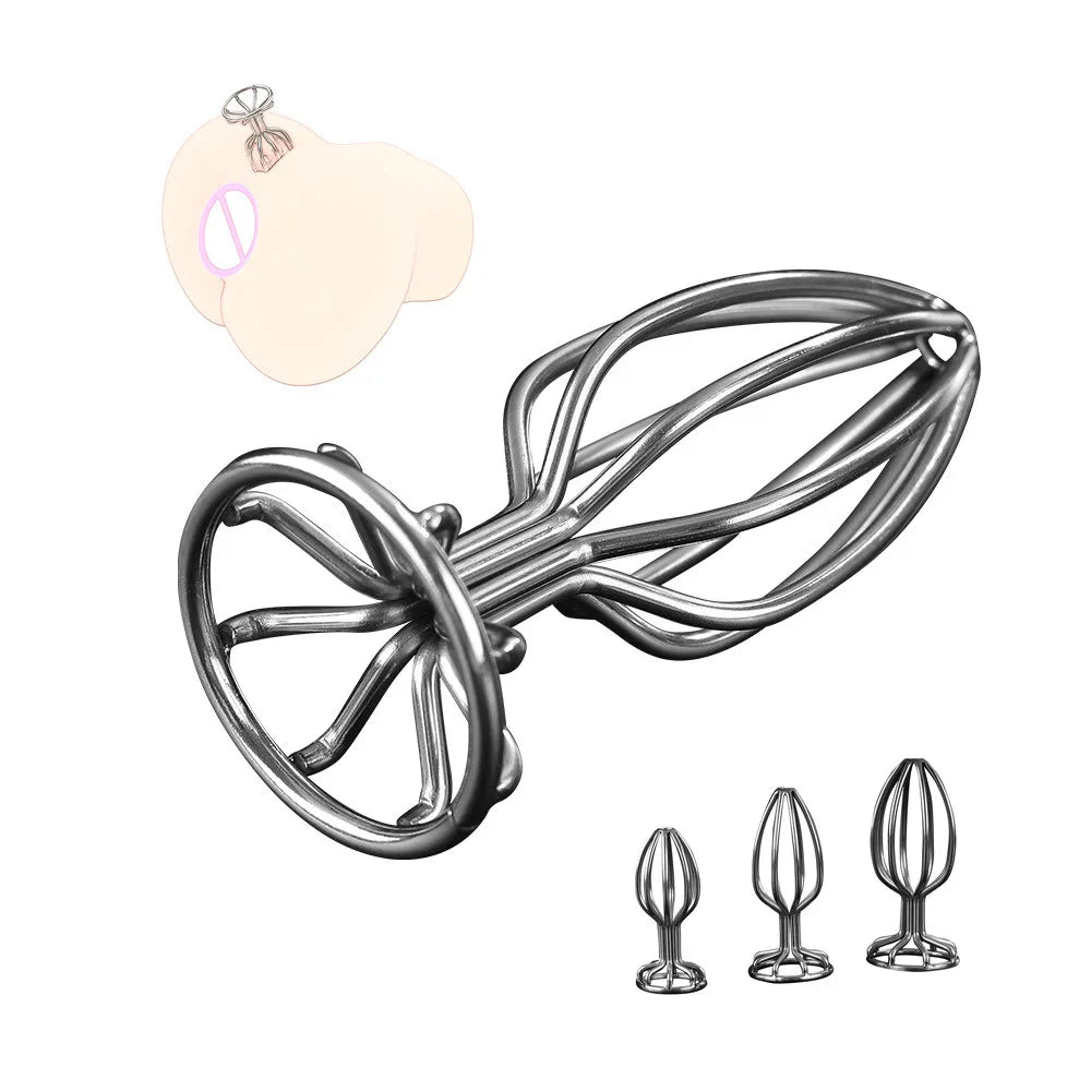 Anal Plug Hollow Stainless Steel Metal Butt Plug Prostate G Spot Massager Stimulator Hollow out Anal Sex Toys Dildo for anal